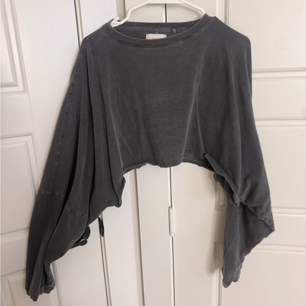 Joah Brown Charcoal Cropped Top